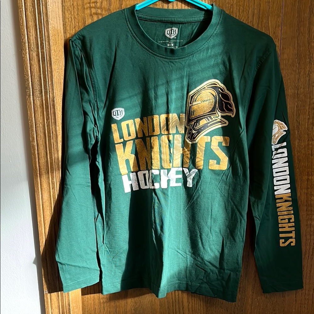 London Knights Hockey Green Long Sleeve Shirt